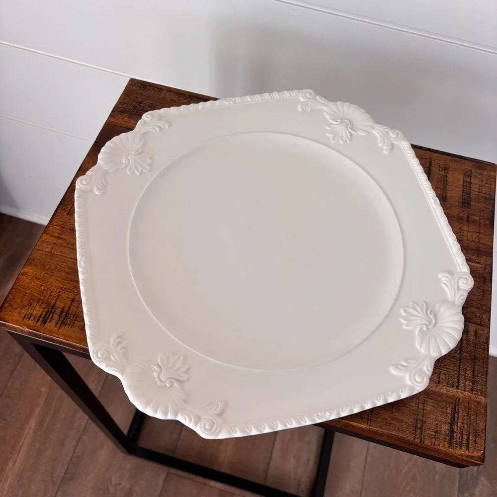 SMG1 by SAN Marco Service Plate {Charger} White 12 7/8